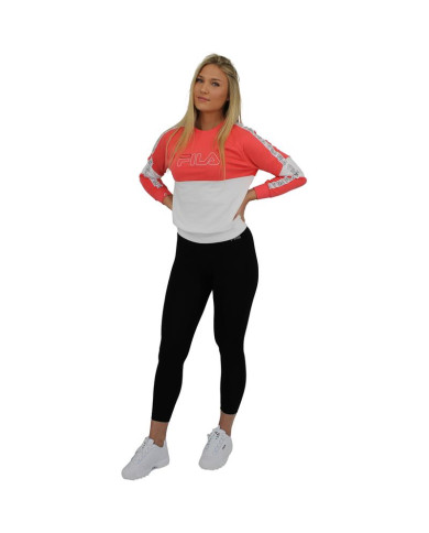 Bluza dziecięca Fila TEENS JUWEL TAPED CREW 683318B056 Różowa - Sklep online Mastersport