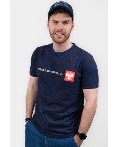 Koszulka męska Monotox TP MINI EAGLE CAMO 1 LIGHT NAVY MX22052 Niebieska - Sklep online Mastersport