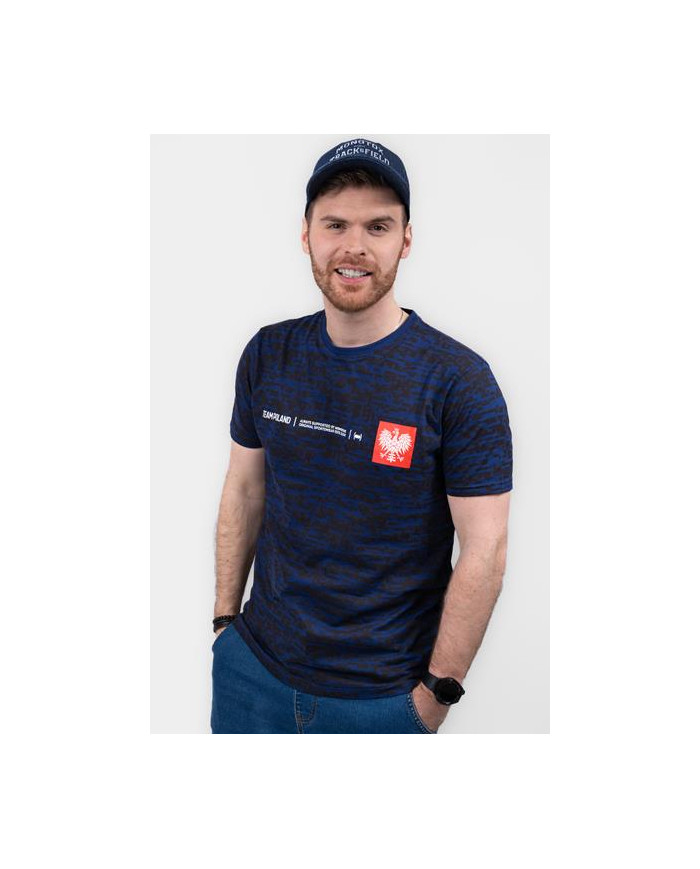 Koszulka męska Monotox TP MINI EAGLE CAMO 1 LIGHT NAVY MX22052 Niebieska - Sklep online Mastersport