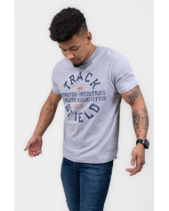 Koszulka męska Monotox TRACK&FIELD GRAY MELANGE MX22078 Szara - Sklep online Mastersport