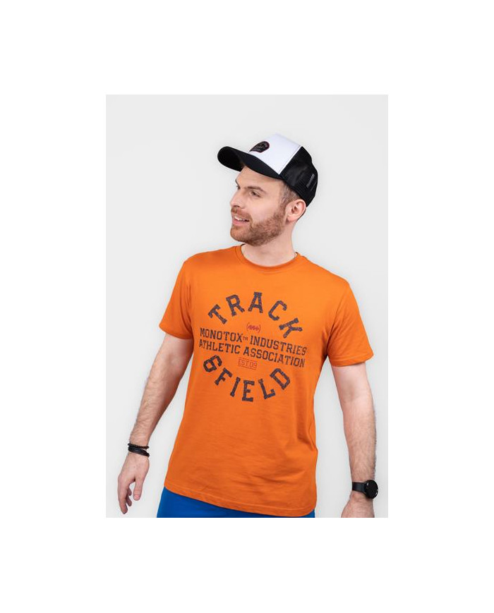 Koszulka męska Monotox TRACK&FIELD PAPRIKA MX22080 Pomarańczowa - Sklep online Mastersport