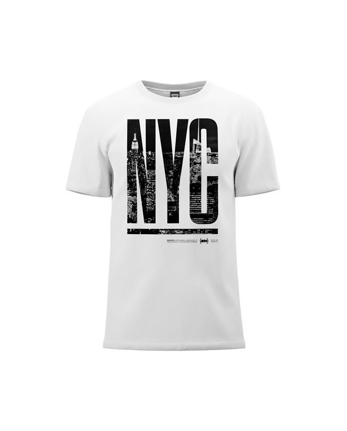 Koszulka męska Monotox NYC WHITE MX22081 Biała - Sklep online Mastersport