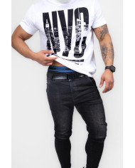 Koszulka męska Monotox NYC WHITE MX22081 Biała - Sklep online Mastersport