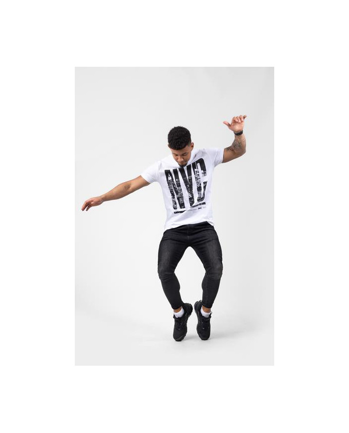 Koszulka męska Monotox NYC WHITE MX22081 Biała - Sklep online Mastersport