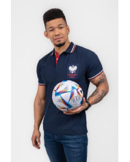 Koszulka męska Monotox POLO TP EAGLE MX22092 Niebieska - Sklep online Mastersport