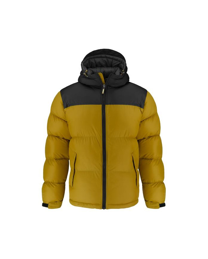Kurtka męska Monotox PUFFER H MUSTARD BLACK MX22124 Żółta - Sklep online Mastersport