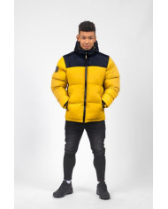 Kurtka męska Monotox PUFFER H MUSTARD BLACK MX22124 Żółta - Sklep online Mastersport
