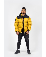 Kurtka męska Monotox PUFFER H MUSTARD BLACK MX22124 Żółta - Sklep online Mastersport