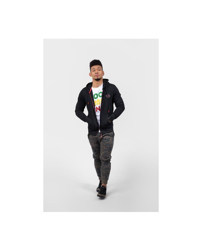 Bluza męska Monotox LOGO R ZIP BLACK MX22129 Czarna - Sklep online Mastersport