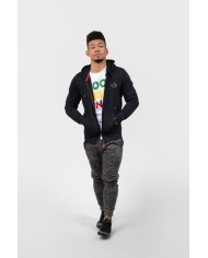 Bluza męska Monotox LOGO R ZIP BLACK MX22129 Czarna - Sklep online Mastersport