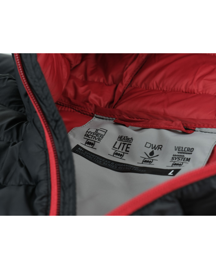 Kurtka męska Monotox INSULATOR BLACK / RED MX23070 Czarna - Sklep online Mastersport