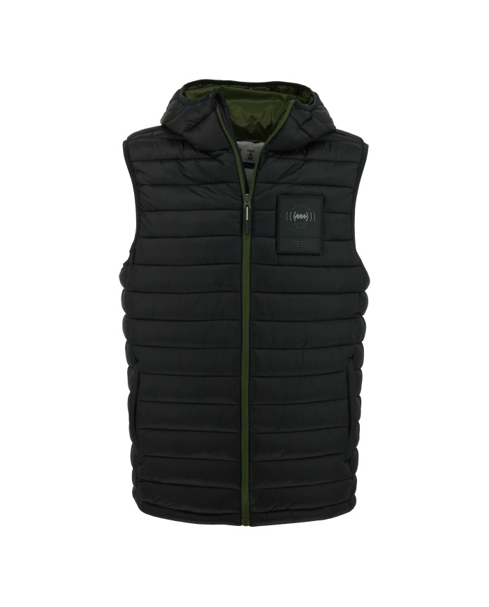 Kamizelka męska Monotox VEST INSULATOR BLACK / GREEN MX23083 Czarna - Sklep online Mastersport