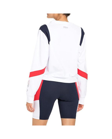 Bluza damska Fila PITA CROPPED CREW W 683442I17 Biała - Sklep online Mastersport