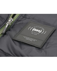 Kamizelka męska Monotox VEST PUFFER BLACK / GREEN MX23089 Czarna - Sklep online Mastersport