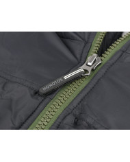 Kamizelka męska Monotox VEST PUFFER BLACK / GREEN MX23089 Czarna - Sklep online Mastersport