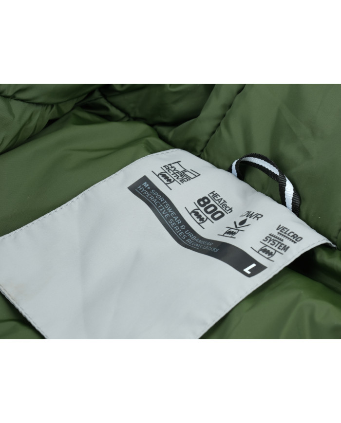 Kamizelka męska Monotox VEST PUFFER BLACK / GREEN MX23089 Czarna - Sklep online Mastersport