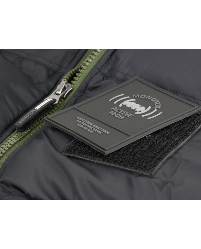 Kurtka męska Monotox PUFFER BLACK / GREEN MX23090 Czarna - Sklep online Mastersport