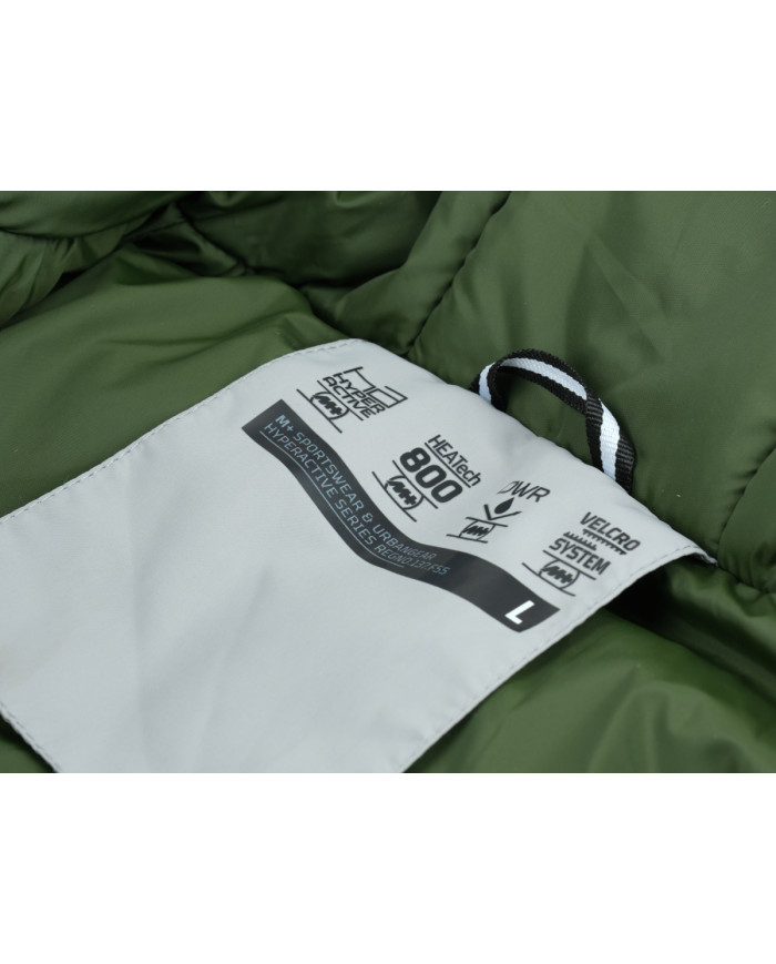 Kurtka męska Monotox PUFFER BLACK / GREEN MX23090 Czarna - Sklep online Mastersport