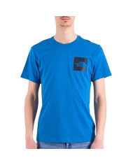 Koszulka męska The North Face M S/S FINE TEE NF00CEQ5M19 Niebieska - Sklep online Mastersport