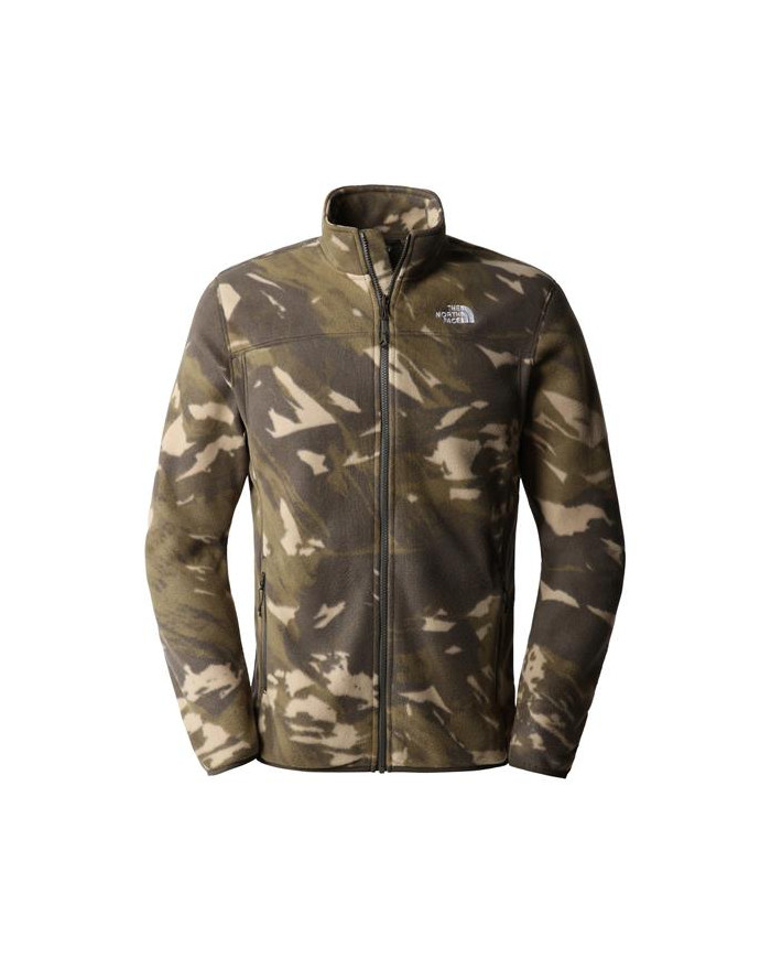 Bluza męska The North Face M 100 GLACIER FZ NF0A5IHQ94Y Zielona - Sklep online Mastersport