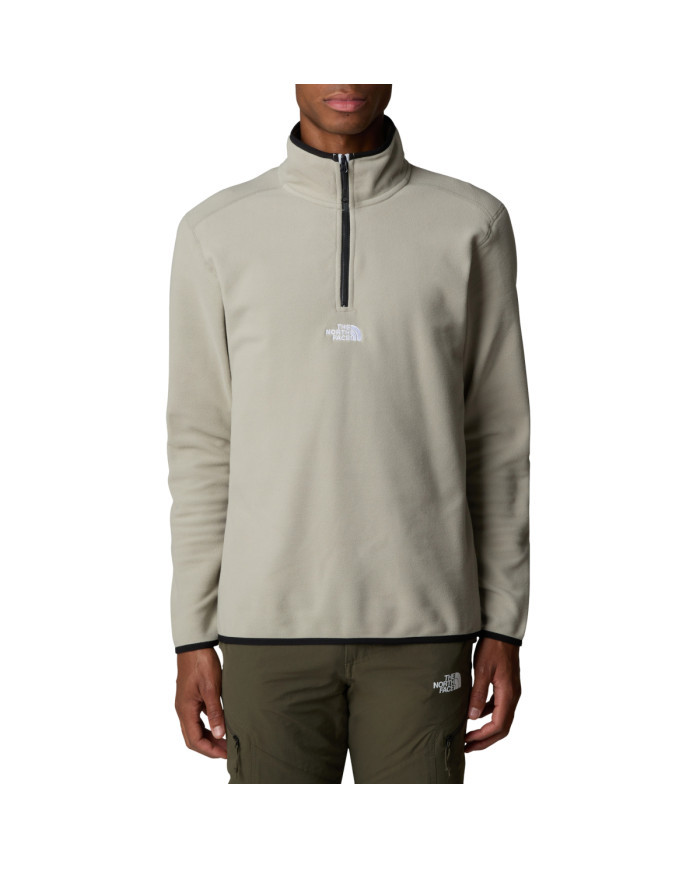 Bluza męska The North Face M GLACIER 1/4 EMBR NF0A83I31I4 Beżowa - Sklep online Mastersport
