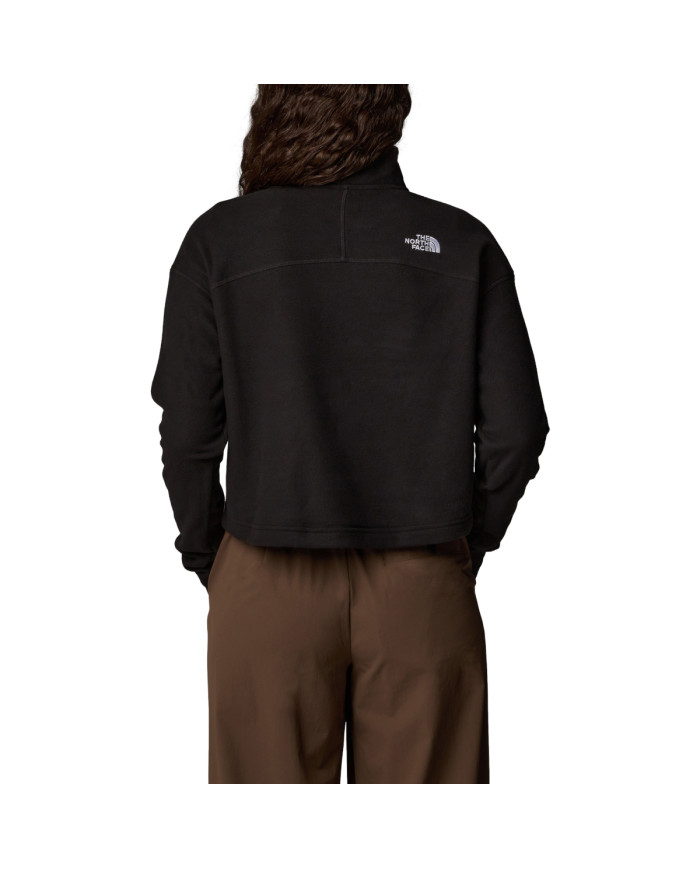 Bluza damska The North Face W 100 GLACIER CROP 1/4 NF0A855N4H0 Czarna - Sklep online Mastersport