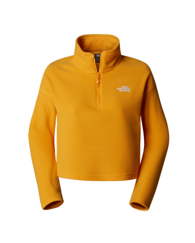 Bluza damska The North Face W 100 GLACIER CROP 1/4 Z SUMMI NF0A855N56P Żółta - Sklep online Mastersport