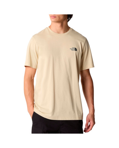 Koszulka męska The North Face M S/S SIMPLE DOME TEE NF0A87NG3X4 Beżowa - Sklep online Mastersport
