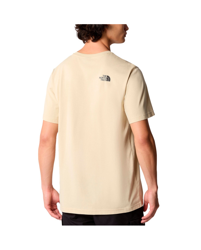 Koszulka męska The North Face M S/S SIMPLE DOME TEE NF0A87NG3X4 Beżowa - Sklep online Mastersport