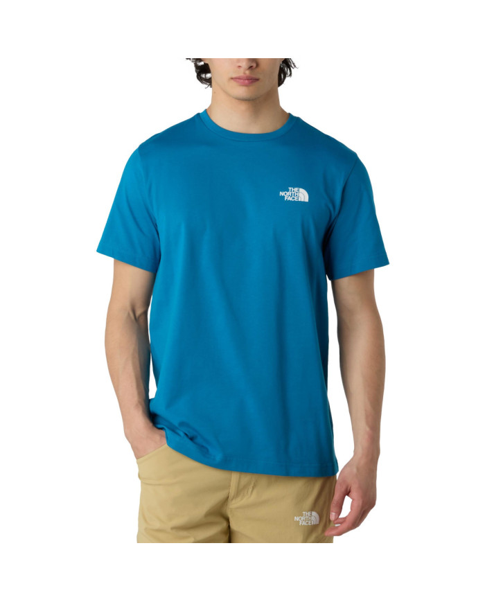 Koszulka męska The North Face M SS SIMPLE DOME TEE NF0A87NGBOM Niebieska - Sklep online Mastersport