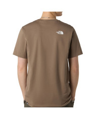 Koszulka męska The North Face M SS SIMPLE DOME TEE NF0A87NGBOW Brązowa - Sklep online Mastersport