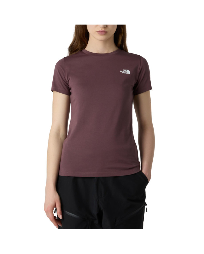 Koszulka damska The North Face W SS SD SLIM TEE NF0A87NHBQ7 Brązowa - Sklep online Mastersport