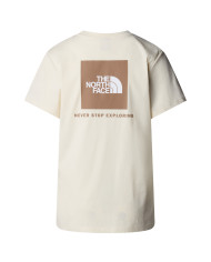 Koszulka damska The North Face W SS BOX NSE RELAXED TEE NF0A87NK95R Beżowa - Sklep online Mastersport
