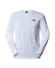 Koszulka męska The North Face M L/S SIMPLE DOME TEE NF0A87QNFN4 Biała - Sklep online Mastersport