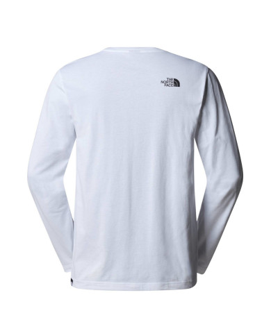 Koszulka męska The North Face M L/S SIMPLE DOME TEE NF0A87QNFN4 Biała - Sklep online Mastersport