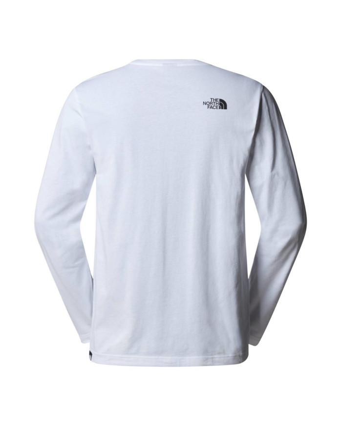 Koszulka męska The North Face M L/S SIMPLE DOME TEE NF0A87QNFN4 Biała - Sklep online Mastersport