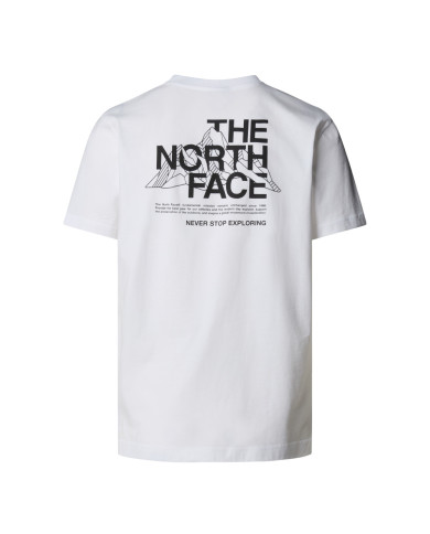 Koszulka męska The North Face M MOUNTAIN SKETCH SS TEE NF0A8EE8FN4 Biała - Sklep online Mastersport