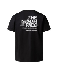 Koszulka męska The North Face M MOUNTAIN SKETCH SS TEE NF0A8EE8JK3 Czarna - Sklep online Mastersport