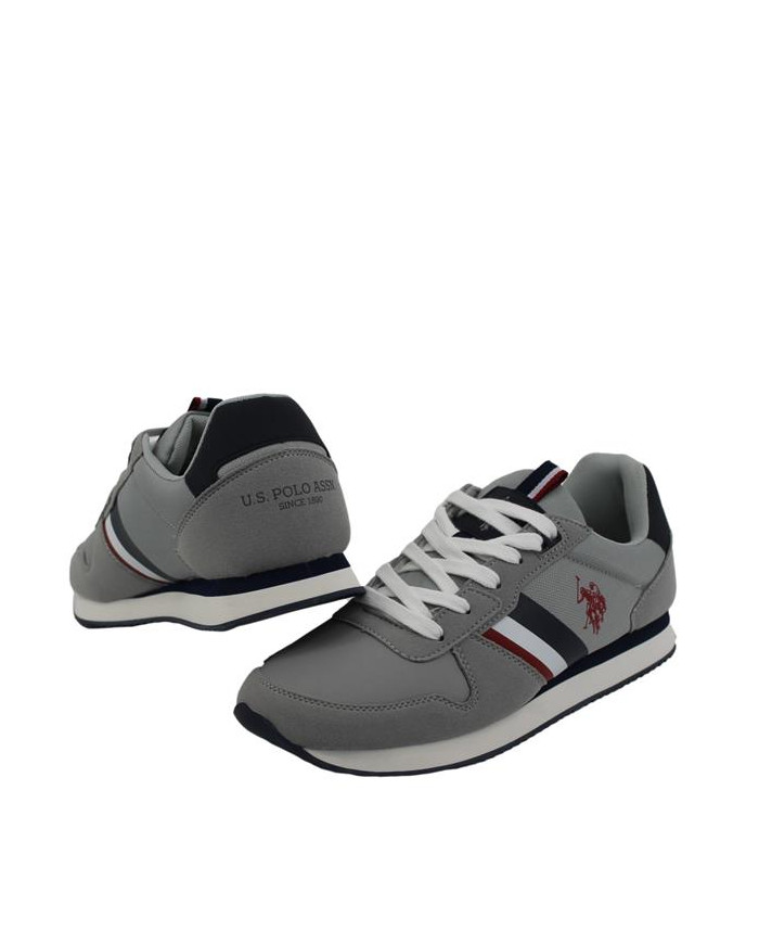 Buty męskie U.S. Polo Assn. POLO NOBIL NOBIL001-LGR Szare - Sklep online Mastersport