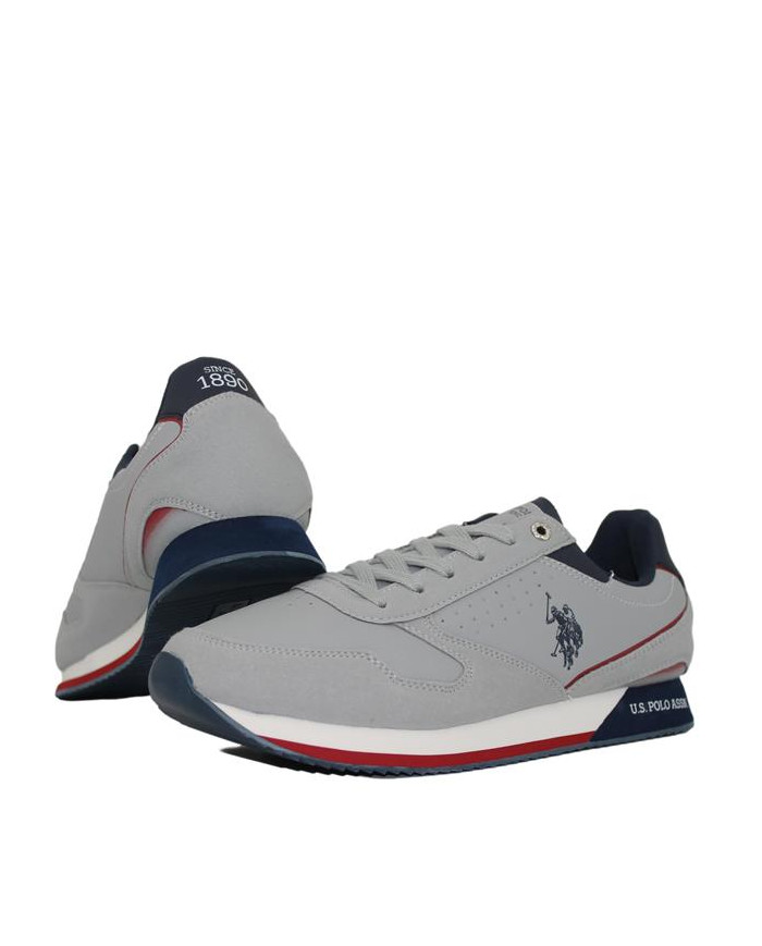 Buty męskie U.S. Polo Assn. POLO NOBIL NOBIL003-LGR Szare - Sklep online Mastersport