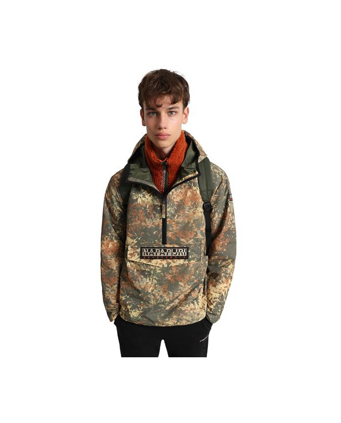 Kurtka męska Napapijri RAINFOREST TAIKA FALL AOP NP0A4FPJF6P1 Zielona - Sklep online Mastersport