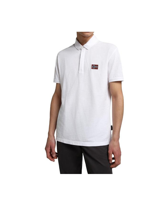 Koszulka męska Napapijri EBEA 1 NP0A4G2M002 Biała - Sklep online Mastersport