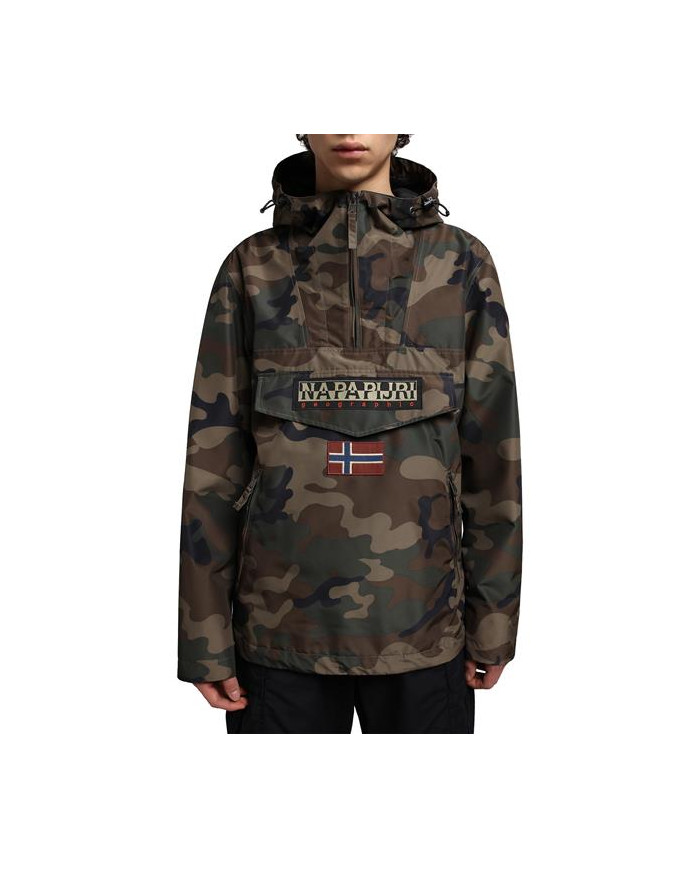 Kurtka męska Napapijri RAINFOREST S PRINT 3 NP0A4G7BF841 Zielona - Sklep online Mastersport