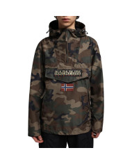 Kurtka męska Napapijri RAINFOREST S PRINT 3 NP0A4G7BF841 Zielona - Sklep online Mastersport