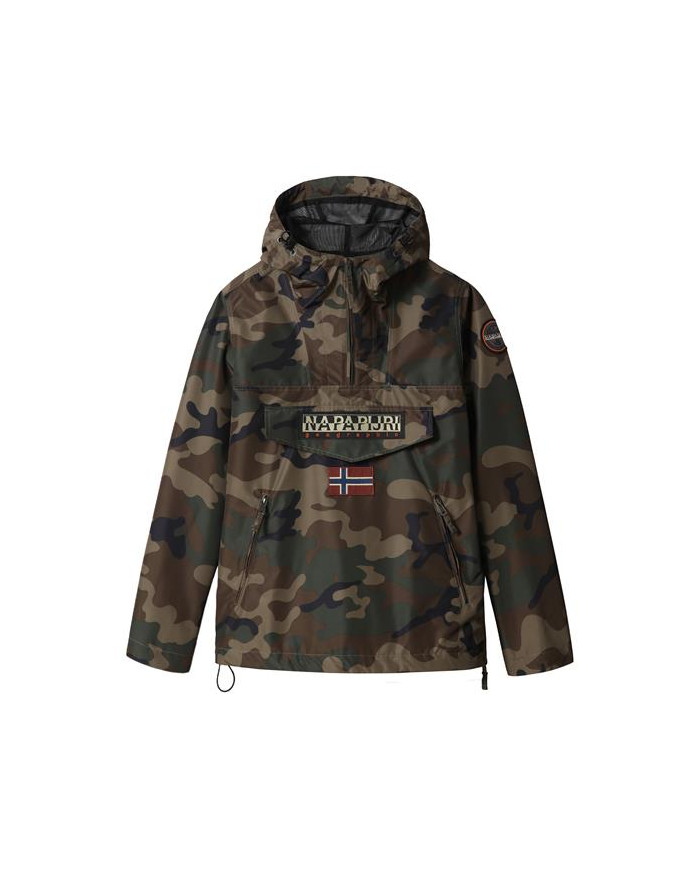 Kurtka męska Napapijri RAINFOREST S PRINT 3 NP0A4G7BF841 Zielona - Sklep online Mastersport