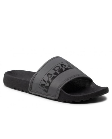 Klapki męskie Napapijri STREAM SLIDE NP0A4GRY041 Czarne - Sklep online Mastersport