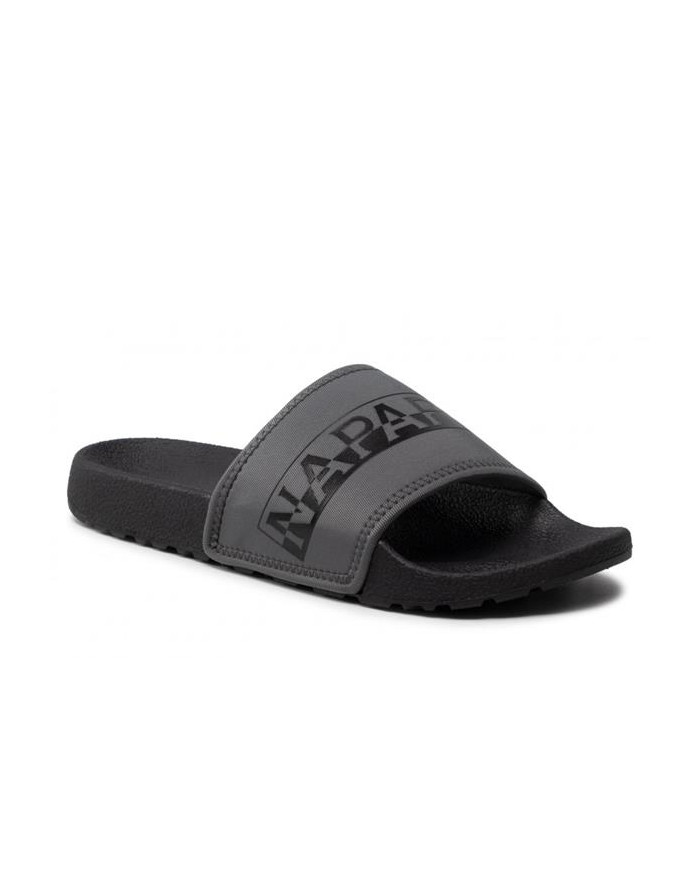 Klapki męskie Napapijri STREAM SLIDE NP0A4GRY041 Czarne - Sklep online Mastersport