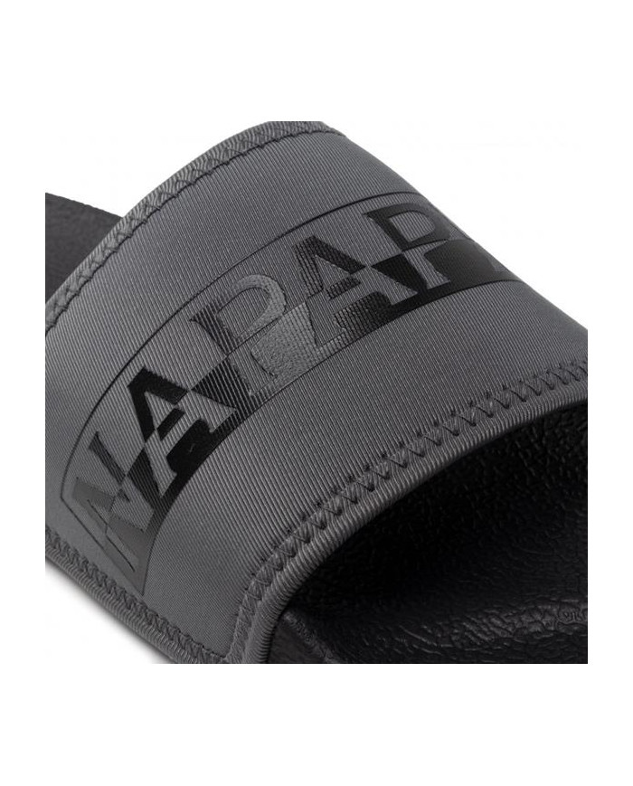 Klapki męskie Napapijri STREAM SLIDE NP0A4GRY041 Czarne - Sklep online Mastersport