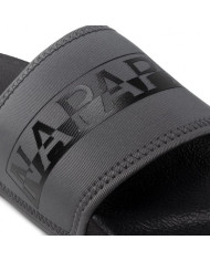 Klapki męskie Napapijri STREAM SLIDE NP0A4GRY041 Czarne - Sklep online Mastersport