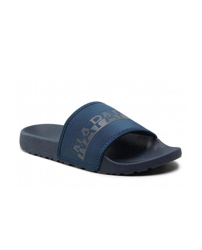 Klapki męskie Napapijri STREAM SLIDE NP0A4GRY176 Niebieskie - Sklep online Mastersport